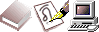 book and computer icons