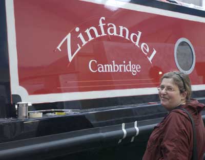 Zinfandel signage partly painted